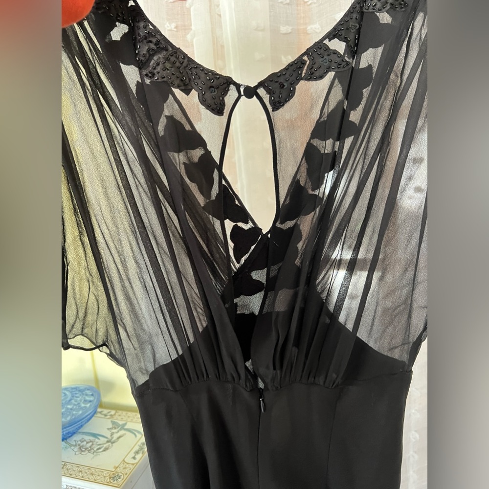 Vintage beaded little black dress - Picture 4 of 5